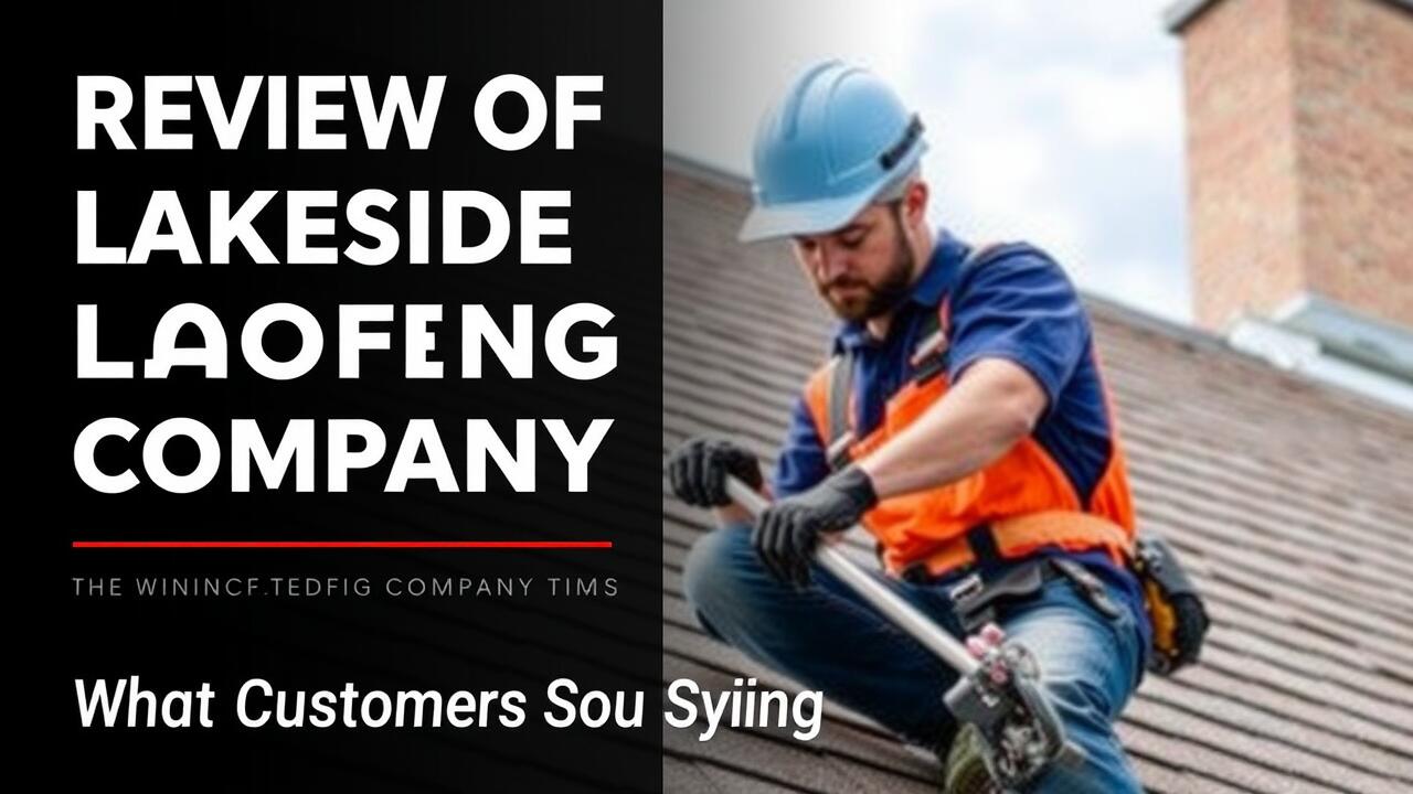 Review of Lakeside Roofing Company's Services: What Customers Are Saying