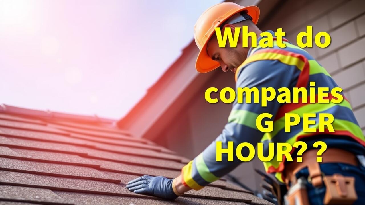 What do roofing companies charge per hour?