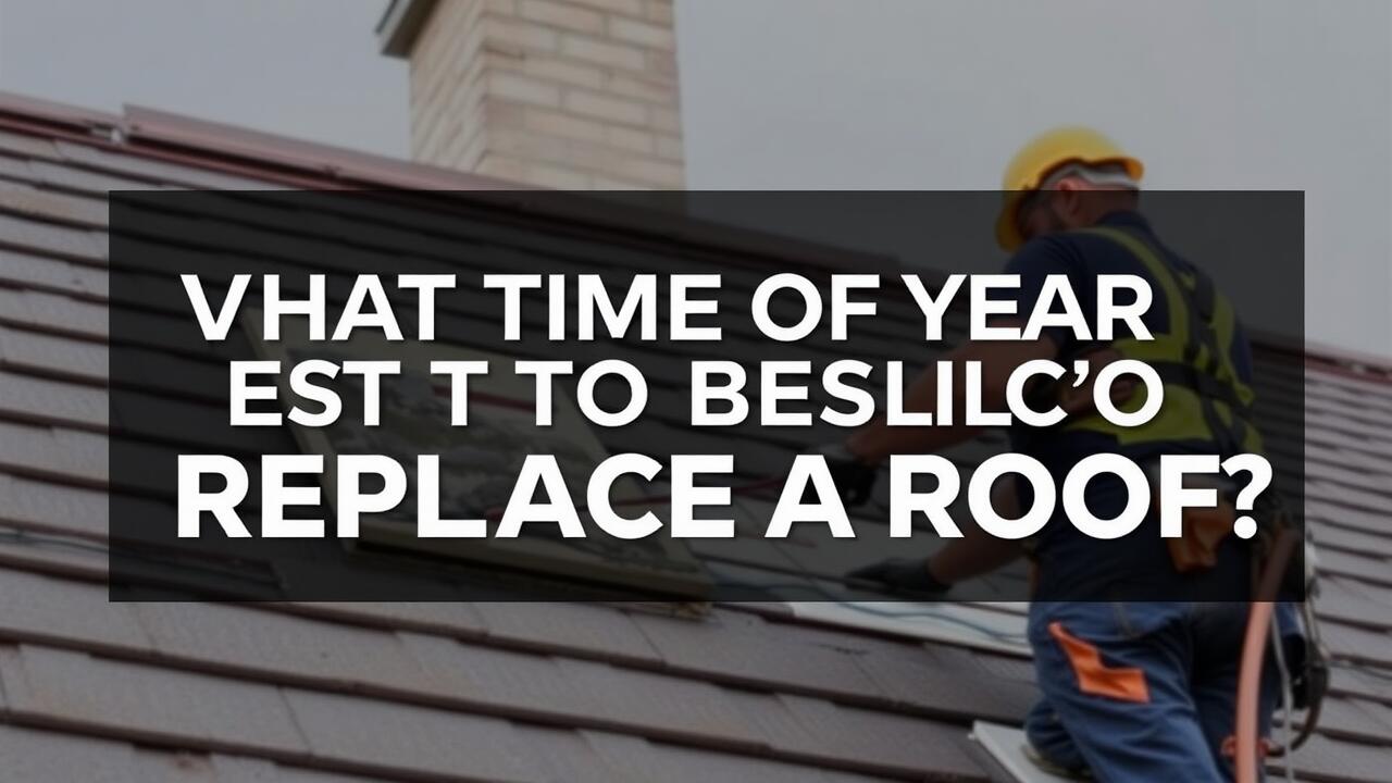 What time of year is best to replace a roof?